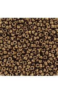 Miyuki rocailles Perlen 11/0 - Metallic dark bronze 11-457